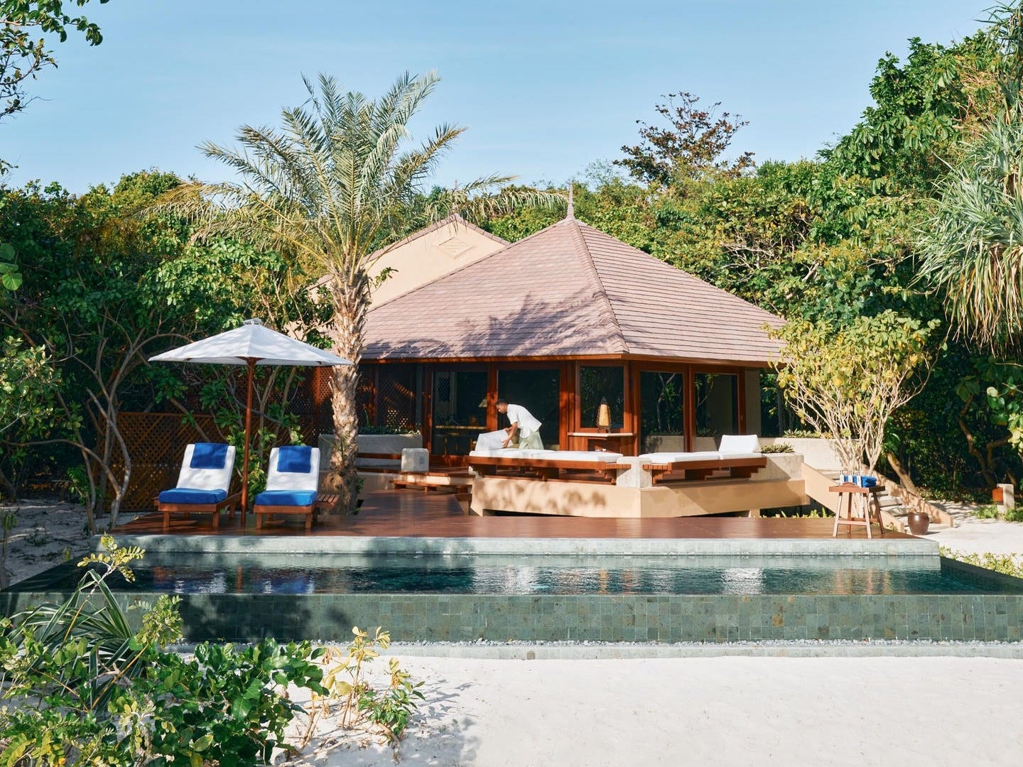 Amanpulo_ Philippines - Accommodation- Beach Pool Casita_